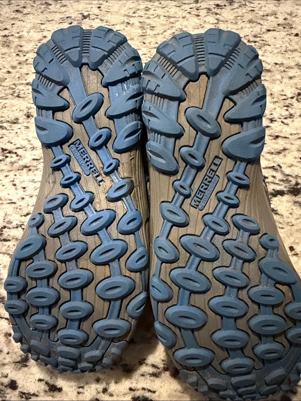 Merrell Kids Unisex Gray and Blue Hiking Sneakers
